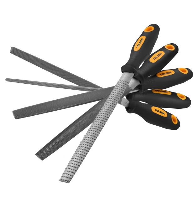 Tolsen Напильник по металлу и дереву, набор 5шт