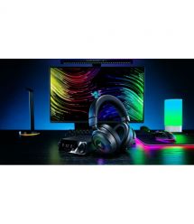 Razer Гарнитура игровая Kraken V4 Pro, mini-jack/USB-A/BT/WL, RGB, чёрный