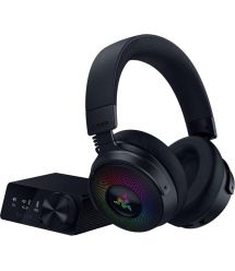 Razer Гарнитура игровая Kraken V4 Pro, mini-jack/USB-A/BT/WL, RGB, чёрный