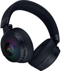 Razer Гарнитура игровая Kraken V4 Pro, mini-jack/USB-A/BT/WL, RGB, чёрный