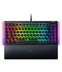 Razer Клавиатура BlackWidow V4 75% RGB 83key Mechanical Tactile Switch GEN-3 USB EN, чёрный