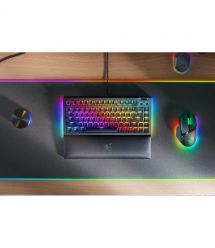 Razer Клавиатура BlackWidow V4 75% RGB 83key Mechanical Tactile Switch GEN-3 USB EN, чёрный