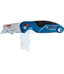 Bosch Нож складной, трапециевидное лезвие, корпус пластик, 215мм
