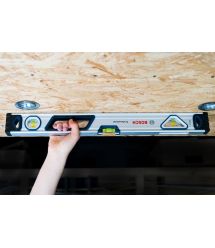 Bosch Уровень, 60см, 3 капсулы, алюминиевый корпус, отверстия для руки