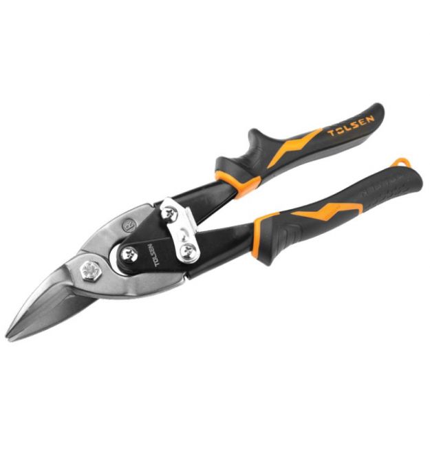Tolsen Ножницы по металлу AVIATION Профи, прямые, правый рез, CrMo, 250мм