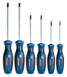 Bosch Отвертки набор 6шт, T10х75, T15х75, T20x100, T25x100, T30x125, T40x125 мм