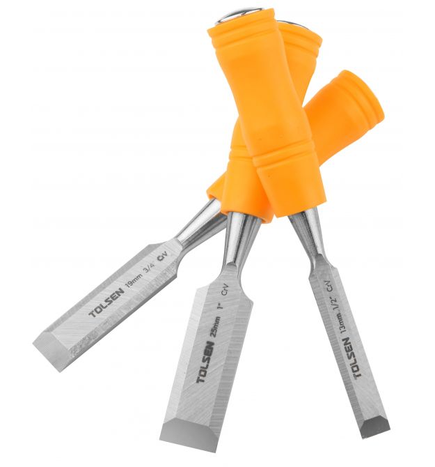 Tolsen Стамеска, набор 3шт, 13-19-25мм, 190мм, CrV