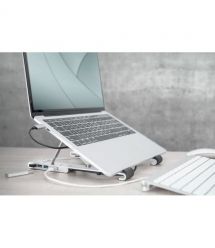 Digitus Подставка для ноутбука Variable Notebook Stand, до 17'', USB-C Dock 5-Port, серая