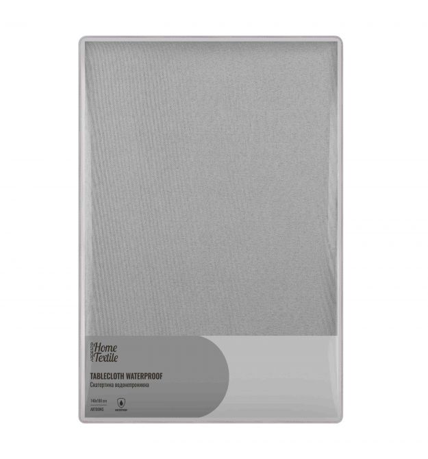 ARDESTO Скатерть Waterproof 140х180см, 100% полиэстер, серый