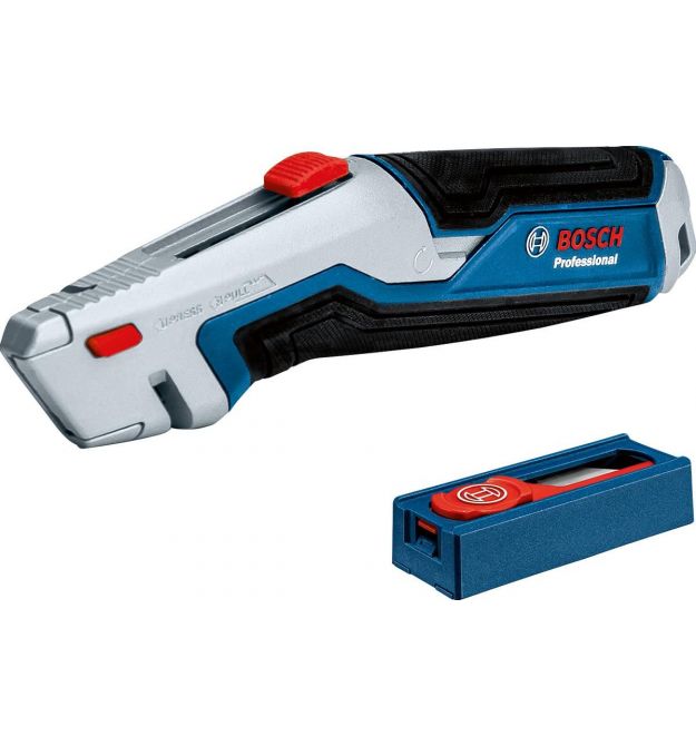 Bosch Нож складной, трапециевидное лезвие, пластиковый корпус, 253 мм, набор лезвий 13шт