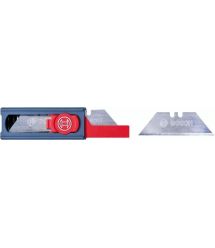 Bosch Нож складной, трапециевидное лезвие, пластиковый корпус, 253 мм, набор лезвий 13шт