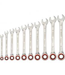 Bosch Ключи комбинированные, набор 10шт, 8-19мм