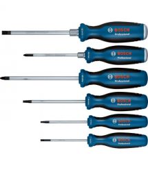 Bosch Отвертка набор 6шт, SL 3.5, 6.5 мм, Т15х75мм, Т20х100мм, PH1x100мм, PZ2x125 мм