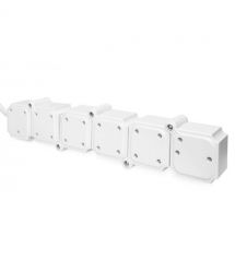 Digitus Блок розеток Flexible, 4xSchuko 16A, 2xUSB 2.4A, выключатель