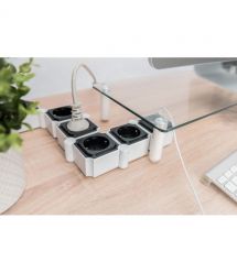 Digitus Блок розеток Flexible, 4xSchuko 16A, 2xUSB 2.4A, выключатель
