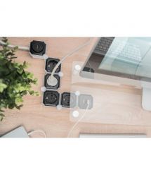 Digitus Блок розеток Flexible, 4xSchuko 16A, 2xUSB 2.4A, выключатель
