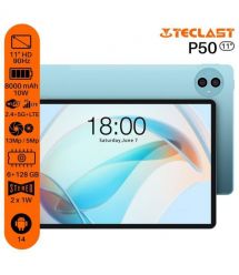 TECLAST Планшет P50 11" 6ГБ, 128ГБ, LTE, 8000мА•год, Android, голубой