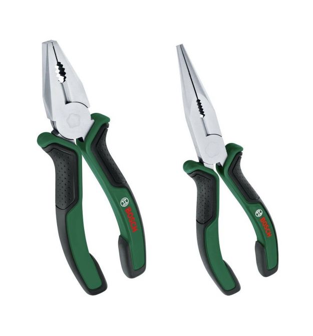 Bosch Плоскогубцы, набор 2 шт, комбинированные, удлиненные