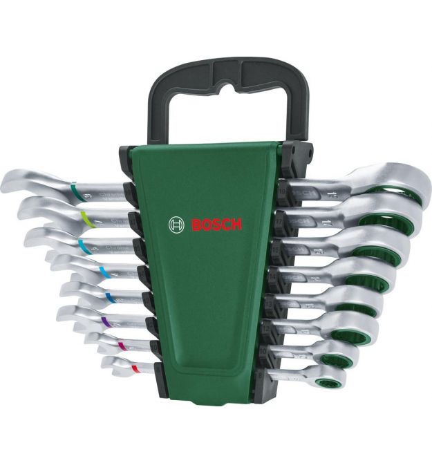 Bosch Ключи комбинированные, набор 8шт, 6-19мм