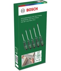 Bosch Отвертки Torx набор 5шт, T10, 15, 20, 25, 30