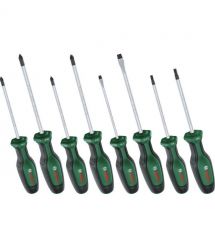 Bosch Отвертка набор 8шт, SL 4, 6.5 мм, PH1х100 мм, PH2х125 мм, PZ1х100 мм, PZ2х125 мм, Т20х100, Т25х100