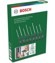 Bosch Отвертка набор 8шт, SL 4, 6.5 мм, PH1х100 мм, PH2х125 мм, PZ1х100 мм, PZ2х125 мм, Т20х100, Т25х100