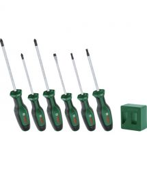 Bosch Отвертка набор 6шт, SL 4 мм, PH2х125 мм, PZ1х100 мм, PZ2х125 мм, Т20х100, Т25х100