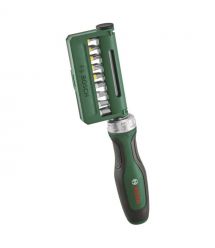 Bosch Отвертка с трещоткой, 18 бит, 225мм, сталь CrV