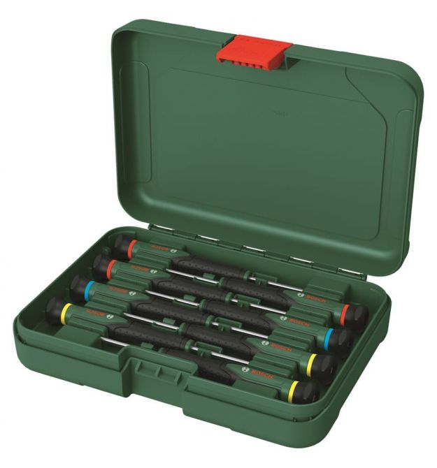 Bosch Отвертки набор 8 шт, SL, PH, сталь CrV