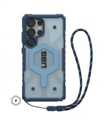 UAG Чехол+ремешок для Samsung Galaxy S25 Ultra, Pathfinder Clear with Magnet Bundle, Blues Lanyard