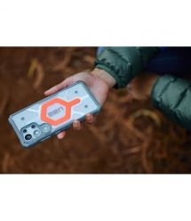 UAG Чехол+ремешок для Samsung Galaxy S25 Ultra, Pathfinder Clear with Magnet Bundle, Active Lava Lanyard