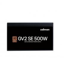 Zalman Блок питания GV2SE (500W) 88%, 80+ Bronze, 120мм, 1xMB 24pin(20+4), 1xCPU(4pin+ 8pin), 3xMolex, 6xSATA, 2xPCIe 8pin(6+2)
