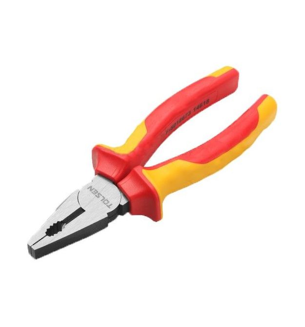 Tolsen Плоскогубцы комбинированные Premium, диэлектрические, для работ под напряжением 1000В, 180мм, CrV