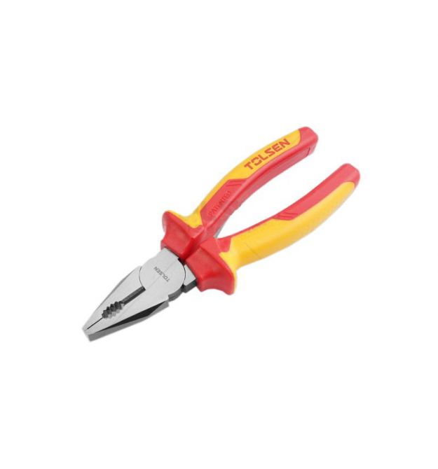 Tolsen Плоскогубцы комбинированные Premium, диэлектрические, для работ под напряжением 1000В, 200мм, CrV