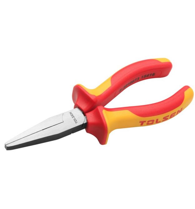 Tolsen Плоскогубцы удлиненные прямые Premium, диэлектрические, для работ под напряжением, 160мм, CrV