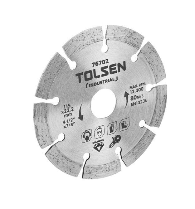 Tolsen Диск алмазный, сегментный, 230х22.2мм