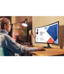 Samsung Монитор 27" S27D360 D-Sub, HDMI, VA, 100Hz, 4ms, CURVED