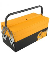 Tolsen Ящик для инструмента Профи, 2 раздвижных секций, 3 уровня, 40.4x20x19.5см, металл, 3.3кг