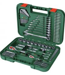 Bosch Набор инструментов, 1/2", 1/4", 132шт, CrV