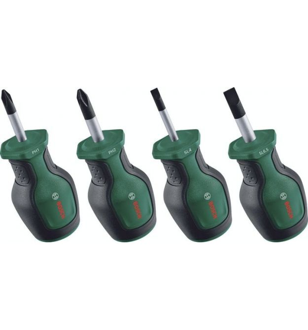 Bosch Отвертки Bosch набор 4шт, SL, PH, сталь CrV