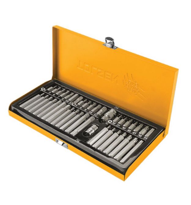Tolsen Биты, набор 40шт, 3/8", HX, M, Torx, кейс