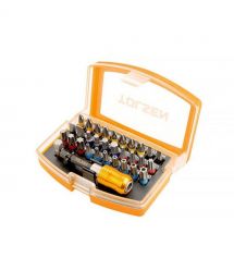 Tolsen Биты, набор 32шт, 1/4", удлинитель магнитный, SL, PH, PZ, Torx, кейс