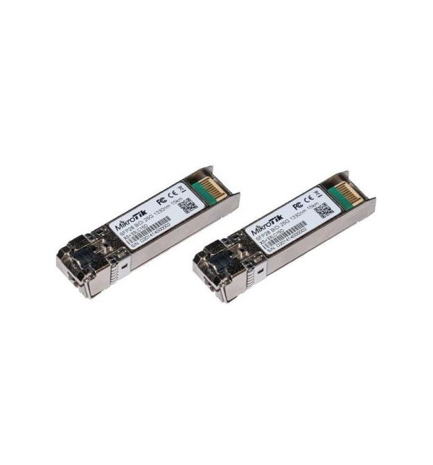 MikroTiK Комплект SFP-трансиверов XS+2733LC15D 1/10/25G 15км 1270nm + 1330nm