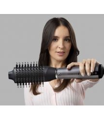Remington Фен-щетка ProLuxe You Adaptive, 1000Вт, режимов-3, ионизиция, хол. обдув, керамика, серый