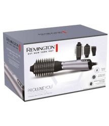 Remington Фен-щетка ProLuxe You Adaptive, 1000Вт, режимов-3, ионизиция, хол. обдув, керамика, серый