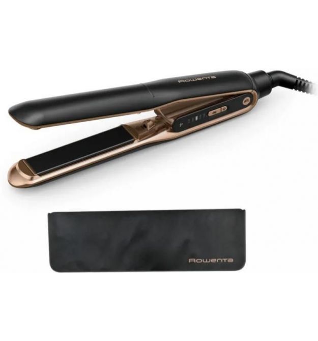 Rowenta Випрямитель Thermocare Ultimate Experience, темп.режимов-5, 150-210С, дисплей, керамика, черно-золотой