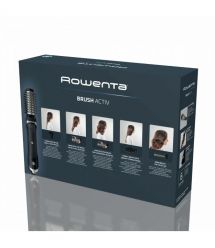 Rowenta Фен-щетка Renewal Brush Active, 1000Вт, режимов-3, иониз-я, хол. обдув, вращ. насадка, керамика, черный