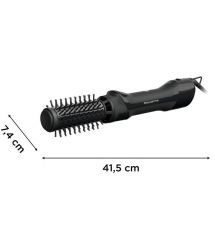 Rowenta Фен-щетка Renewal Brush Active, 1000Вт, режимов-3, иониз-я, хол. обдув, вращ. насадка, 2 насадки, керамика, черный