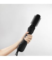 Rowenta Фен-щетка Renewal Brush Active, 1000Вт, режимов-3, иониз-я, хол. обдув, вращ. насадка, 2 насадки, керамика, черный