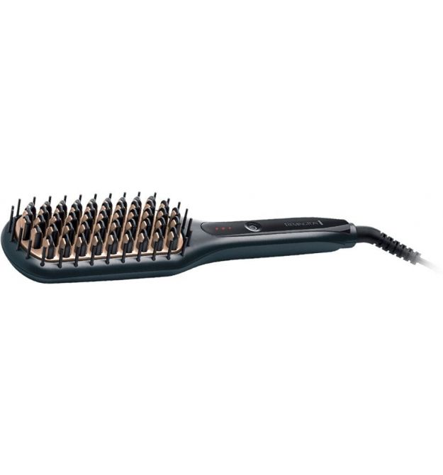 Remington Щетка-выпрямитель Straight Brush, 62Вт, темп.режимов-3, 150-230С, ионизация, керамика, серый